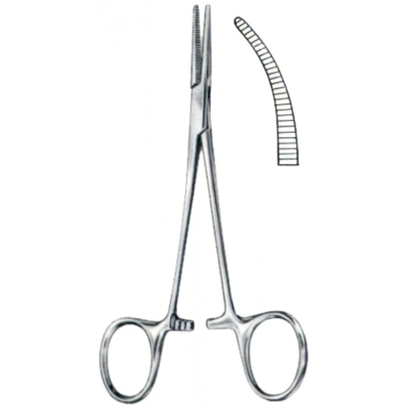Baby-Crile Hemostatic Forceps BJ Curved 12 14cm5 12