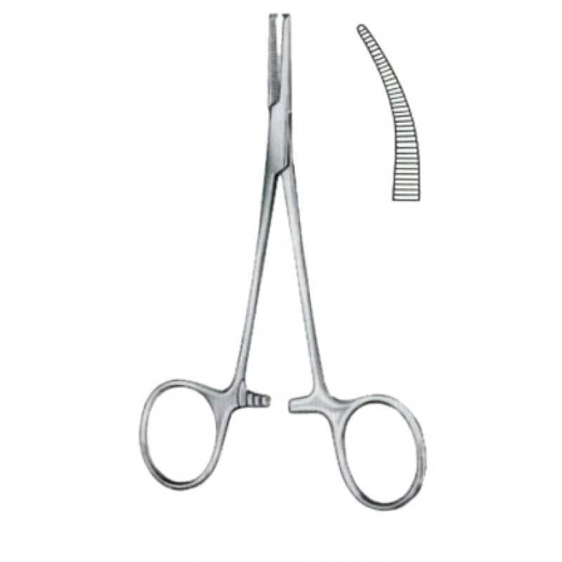 Halstead-Masquito Hemostatic Forceps BJ Curved 12cm4 34