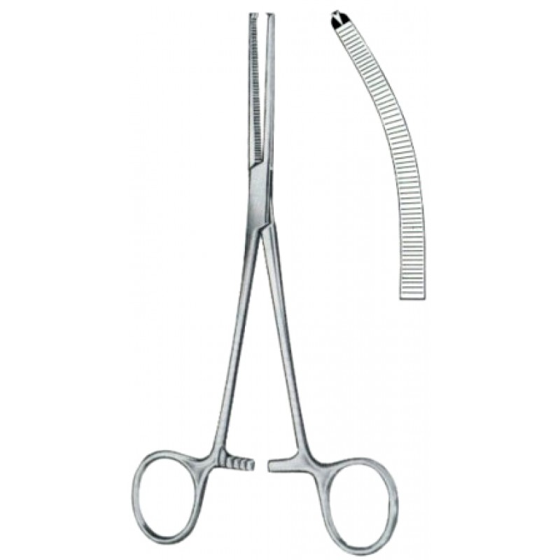 Ochsner-Kocher Hemostatic Forceps BJ Curved 12 13cm5